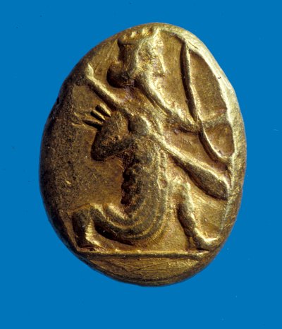 Siglos van Darius de Grote (metaal) door Achaemenid